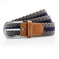 thumbnail image 1 of Asquith & Fox Mens Two Colour Stripe Braid Stretch Belt, 1 of 2