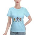 thumbnail image 1 of T-Shirt Basique à Manches Courtes pour Femmes une Pièce, 1 of 6