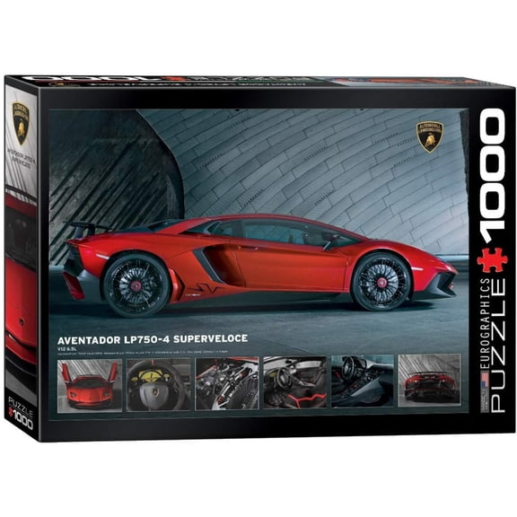 EuroGraphics Lamborghini Aventador 750-4 SV Jigsaw Puzzle, 1000 Pieces – Supercar Artwork