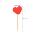 thumbnail image 2 of HAKIDZEL Red Heart Cake Picks for Decoration Made of Sturdy Synthesis Material Perfect for Parties and Valentine's Day Celebrations 50 Pieces, 2 of 8