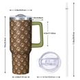 thumbnail image 2 of OBREWU Paw Prints Tumbler with Handle and Lid,Paw Prints 40oz Double Wall Vacuum Insulated Tumbler,Cups Gift for Women and Men, 2 of 7