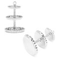 thumbnail image 5 of 1:12 Doll Accessories Silver 3‑Tier Cupcake Stand Mini Cake Stand Dessert Tower Toy Doll Accessories Decoration For Boys Girls 3-6 Year Old, 5 of 21