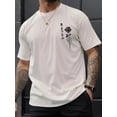 thumbnail image 1 of Rose Graphic Men's Short Sleeve T-shirt, Comfy Stretchy Trendy Tees For Summer, Casual Daily Style Fashion Clothing Tee For Adult, Men, Women, Teen, Teenager, Adolescent, Youth., 1 of 5