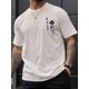 thumbnail image 1 of Rose Graphic Men's Short Sleeve T-shirt, Comfy Stretchy Trendy Tees For Summer, Casual Daily Style Fashion Clothing Tee For Adult, Men, Women, Teen, Teenager, Adolescent, Youth., 1 of 5