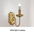 thumbnail image 6 of 3W Vintage Candlestick Wall Sconce E14 Base Metal Wall Light for Fixture Bedroom Living Room Hallway Bronze, 6 of 6