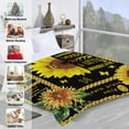 thumbnail image 5 of Sunflower Butterfly Blanket for Girls Sunshine Positive Healing Throw Blankets Gifts for Women Soft Flannel Fleece Blanket for Bed Couch Sofa Birthday Christmas, 40x50, 5 of 6