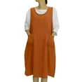 thumbnail image 2 of PVCS Women's Summer Retro Round Neck Loose Lace-up Vest Dress, 2 of 6
