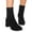 Black, variant on Oyedens Dress Boots for Women Black Fashion Suede High Heels Ankle Booties Mid Calf Boots