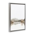 thumbnail image 3 of Stupell Industries Muted Soft Flowing Lake Gray Framed Floater Canvas Wall Art design by Mona Grace, 25 x 17, 3 of 9