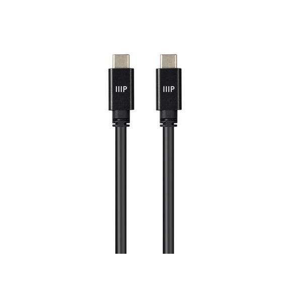 Monoprice USB C 3.2 Gen2 Cable - 1 Meter (3.3 Feet) - Black | 10Gbps, 5A, Type C, Ultra Compact , Compatible with Apple iPad / Xbox One / PS5 / Switch / Android and More