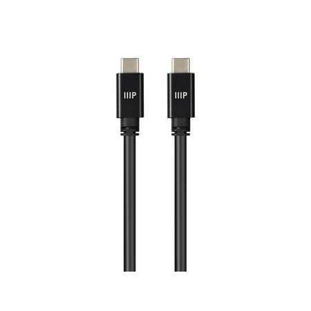 UPC: 0889028134108 | Monoprice USB C 3.2 Gen2 Cable – 1 Meter (3.3 Feet) – Black | 10Gbps  5A  Type C  Ultra Compact   Compatible with Apple iPad / Xbox One / PS5 / Switch / Android and More