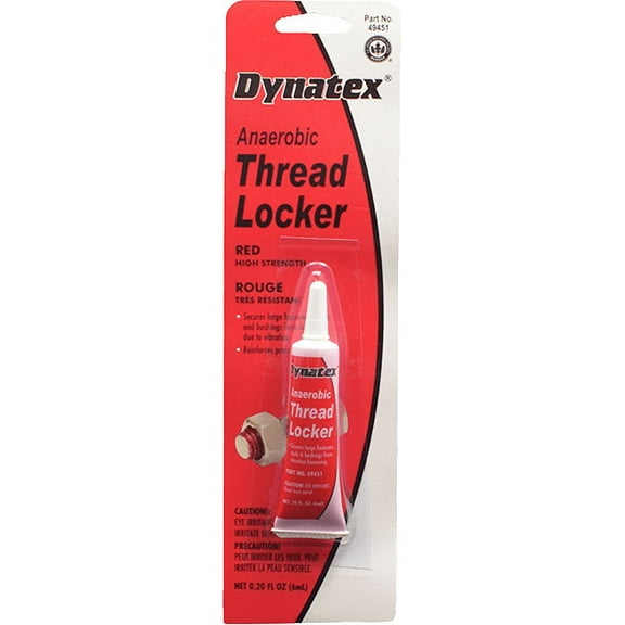 Dynatex 49451 Red High Strength Threadlocker 6ml Tube