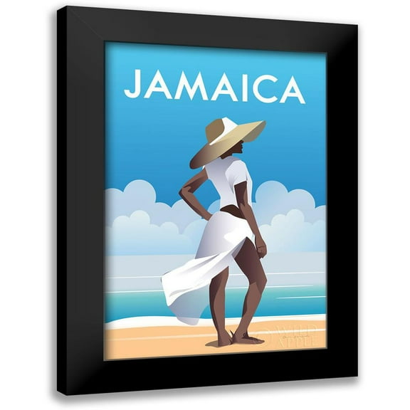 Escalante, Omar 11x14 Black Modern Framed Museum Art Print Titled - Jamaica