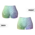 thumbnail image 5 of Naloa Beautiful Glitter Biker Shorts for Women Seamless Scrunch Short Women’s Yoga Shorts for Gym Running Sport Shorts - Small, 5 of 9