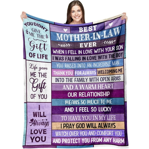 Gifts for Mother In Law, Mother In Law Gift Blanket Mother In Law Christmas Birthday Gift Ideas, Future Mother In Law Gifts from Daughter In Law, Mother In Law Gift for Christmas wedding
