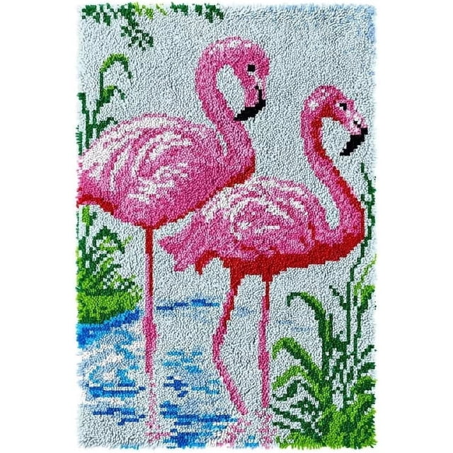HLONK Latch Hook Rug Kits Halloween Wizard | Home Carpet Rug Making Canvas Kits 50×38cm/20*15in