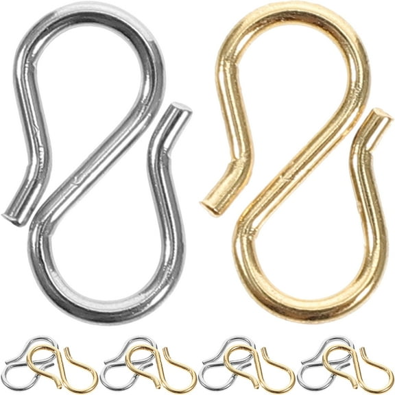 10pcs Jewelry Making Connector Buckle S-shape Diy Jewelry Making Buckle Clasps for Crafts
