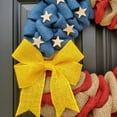 thumbnail image 7 of July 4th Wreath Americana Patriotic Wreath Handcrafted Memorial Day Wreath Festival Garland Decoration Front Door Wall Home Decor, 7 of 7