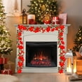 thumbnail image 2 of PALIFEUR Christmas Decorations Garland - Artificial Christmas Garland, 69 inch Christmas Garlands for Mantle Table Wall Fireplace Holiday Party Christmas Tree Decorations, 2 of 7