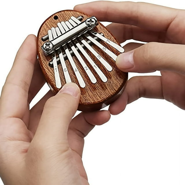 8 Key Mini Kalimba High Quality Exquisite Finger Thumb Piano Marimba Musical Good Accessory Pendant Gift, Christmas And Halloween Gift, Thanksgiving Gift