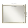 thumbnail image 7 of Amanti Art Lucie Light Bronze Beveled Wood Wall Mirror 23.25 x 29.25 in., 7 of 7