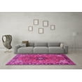 thumbnail image 3 of Ahgly Company Indoor Square Medallion Pink Traditional Area Rugs, 8' Square, 3 of 4