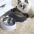 thumbnail image 4 of Stainless steel cat food bowl - Cat water bowl - Multifunctional food, 4 of 5