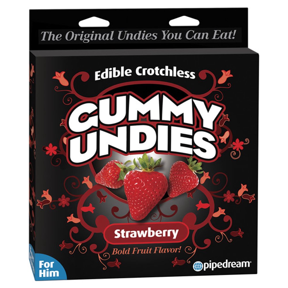 Edible Male Gummy Undies Strawberry