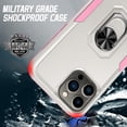 thumbnail image 3 of Full Body Protective Phone Case for iPhone 13 Pro Max 6.7", Heavy Duty Shockproof Cover iPhone 13 Pro Max [Dual Layer][Hard PC Back], Built in Finger Ring Stable 360°Rotatable Magnetic Ring Kickstand, 3 of 7