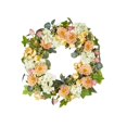thumbnail image 1 of Raz Imports Iris Garden 26-inch Hydrangea and Poppy Mixed Wreath, 1 of 1