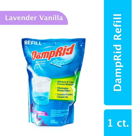 DampRid Moisture Absorber Refill Bag, Lavender Vanilla, 42