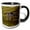Black/White, variant on 3drose, North American River Otter., 11oz Mug