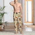 thumbnail image 2 of Hirioo Autumn Vintage for Men's PJ Pajama Pants Sleep Pants Men's Home Trousers with Pockets,S-3XL-Small, 2 of 6
