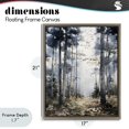 thumbnail image 4 of Stupell Industries Farmhouse Cold Woods Birch Forest Brown Floating Frame Canvas Art, 17 x 21, by Franklyn Gregory, 4 of 8