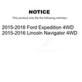 thumbnail image 2 of Transit Auto Front Right (Passenger Side) Bearing Assembly Lower Ball Joint Outer Inner Tie Rod & Sway Bar Stabilizer Link Kit (5Pc) for Car 2015-2016 Ford Expedition Lincoln Navigator 4WD K7T-104342, 2 of 2