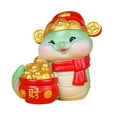 thumbnail image 2 of Fancyes Cute Snake Statue Spring Festival Decor Holiday Gift Centerpiece Table Decoration Chinese New Year Decor for Bookshelf Indoor E, 2 of 8