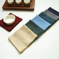 thumbnail image 6 of Washable Cotton Linen Napkin, Soft Comfortable and Reusable Linen Dinner Napkins Cloth for Home and Kitchen (Dark Blue), 6 of 9
