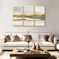 thumbnail image 2 of Elephant Stock Highlight Gold And Teal I Wall Art - Horizontal Multi Panel Canvas - Living Room Wall Decor - Abstract Multi Panel - Gray And White Decor By Jake Messina - 74" x 48", 2 of 4