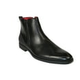 thumbnail image 2 of Men TAYNO Chelsea Chukka Soft Comfortable Leather Zip up Boot Coupe Black, 2 of 11