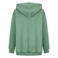 thumbnail image 4 of Aloohaidyvio Hoodies for Women,Womens Fashion Button Hoodies Pocket Long Sleeve Blouse Casual Tops Sweatershirt, 4 of 5