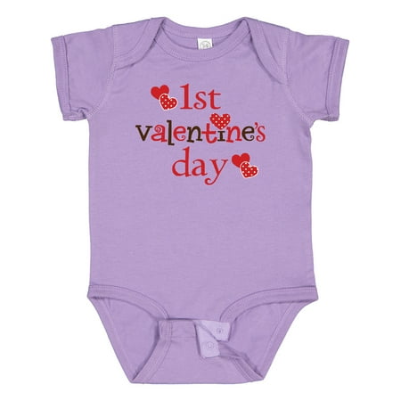 

Inktastic 1st Valentine Day Cute Gift Baby Boy or Baby Girl Bodysuit