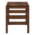 thumbnail image 3 of Walker Edison Modular Outdoor Acacia Side Table in Dark Brown, 3 of 10
