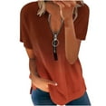 thumbnail image 1 of Birdeem T-Shirt Décontracté à Imprimé Floral Col en V pour Femmes Manches Courtes Tunique Blouse, 1 of 1
