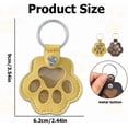 thumbnail image 2 of Duuclume Pet Hair Keepsake Bag Keychain, 2 Pcs Pet Nail Storage Pouch Fur Memorial Keyring for Pet Commemorative(Yellow and Maroon), 2 of 6