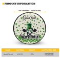 thumbnail image 5 of Yuyamidu Cow Tire Cover Spare Tire Covers Green Leaf Camper Spare Tire Cover, Keeps Dirt, Rain, and Sun Away from Your Spare Tire, St. Patrick's Day Decor, 5 of 5