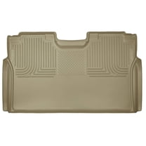 Husky Liners 19373 Weatherbeater Floor Mat Fits 2015-2025 Ford F-150/F-150 Lightning SuperCrew w/o Flat-Fold Storage 2nd Row Liner 1pc Tan