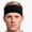 1-pack black, variant on Men's Cotton Headband Sweatband 3" Wide Size X-Large Yoga Sports Fitness Made in USA Black