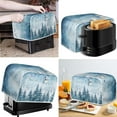 thumbnail image 2 of Renewold Happy Christmas Toaster Cover 2 Slice Notes Wide Slot Oven Dust Cover Xmas Trees Anti-Scratch Anti Sputtering Protective Covers for Home Microwave,Bread Maker, 2 of 6