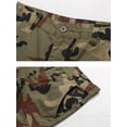 thumbnail image 3 of Men's Cotton Cargo Shorts, Relaxed Fit Camouflage Work Shorts with Multi-Pockets & Drawstring, Size 32-38, 3 of 7