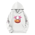 thumbnail image 3 of Makaor Cute Hoodies for Girls Boys Halloween Pullover Sweatshirts Ghost Long Sleeve Coats Fleece Clothes with Pockets, 3 of 4